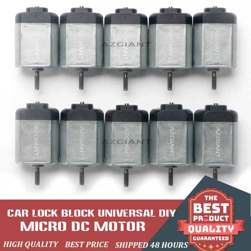 

AZGIANT 10 шт. FC130 двигатель постоянного тока 12 В для автоматического центрального замка дверного замка зеркало заднего вида складной микромотор 15000 об/мин аксессуары