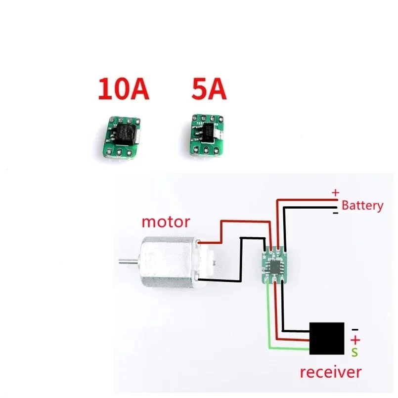 Ultralight Mini Single Way 5a/10a Brushed Esc 1s Lipo Electric Speed Control Battery/receiver/motor One-way Esc F Rc Airplane