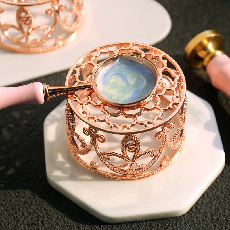 Metal Paint Furnace Rose Gold Bird's Nest Paint Seal Furnace Envelope Sealing Accessories Paint Wax Melting Tool