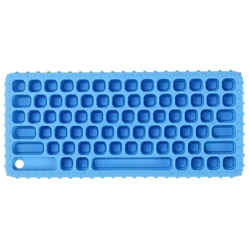 K9FF Toetsenbordvorm Bijtspeeltje voor baby-peuters Baby Bijtring Kauwspeeltje Relief