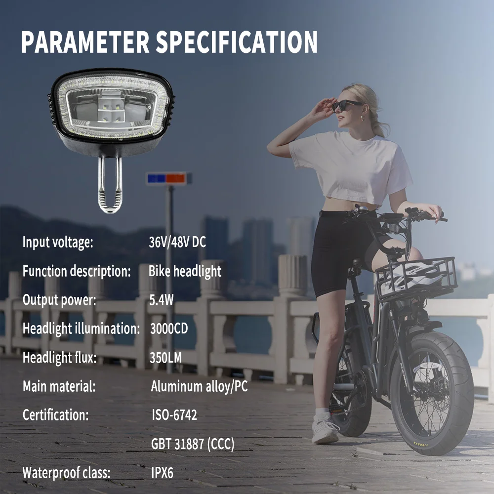 Fucare bicycle  Headlight for Gemini Libra Taurus Scorpio,48V Electric Bike headlight,Bicycle Led Front Light Lights are bright