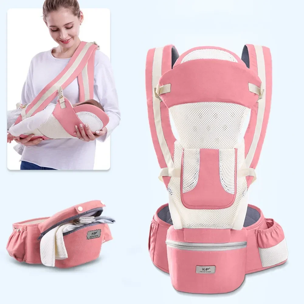 Ergonômico canguru bebê portador com frente enfrentando, envoltório Sling, mochila de viagem, infantil Hipseat, recém-nascido