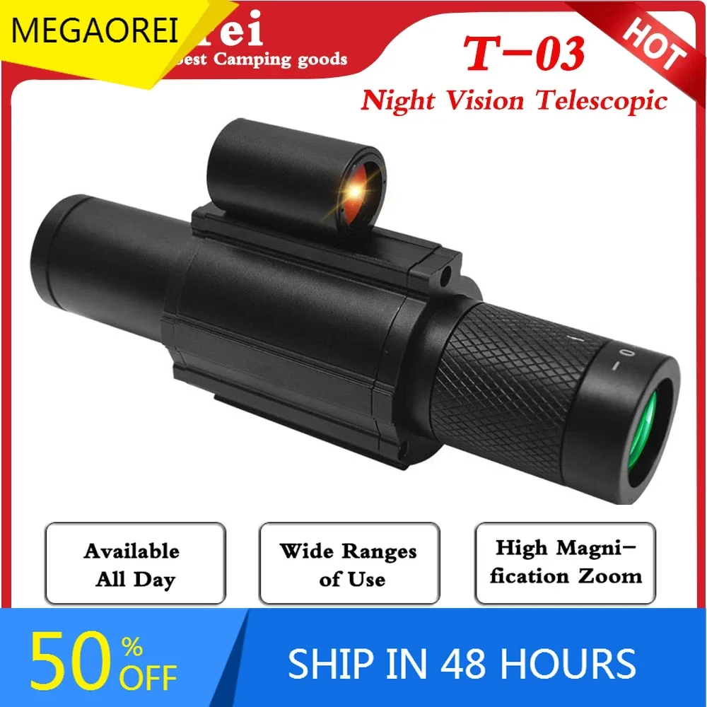 

2025NEW Night-Visions Telescope Sight Day Night Use 1080P FMC Multi-coated Lens AMOLED Display Infrared Video Camera Monocular S