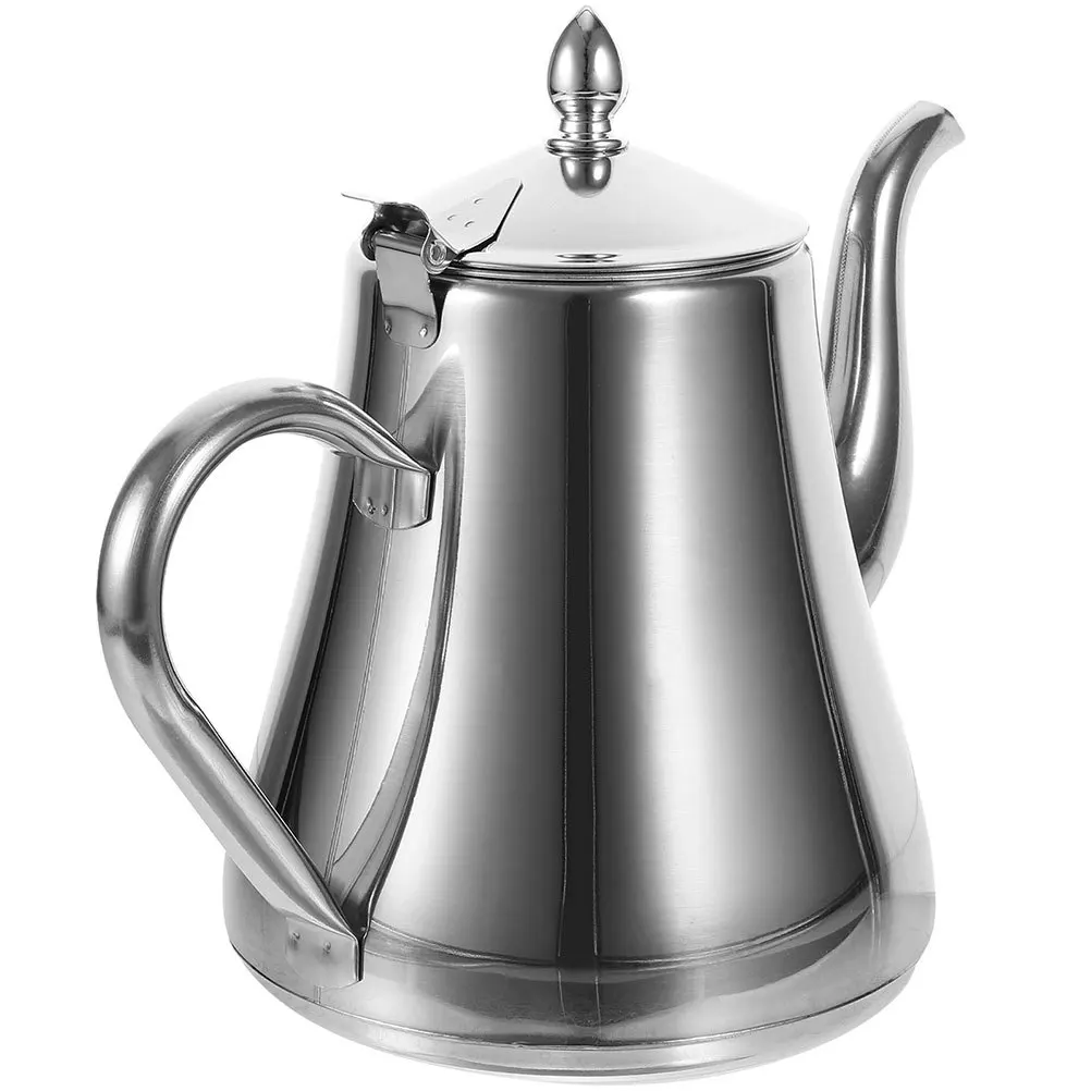 

Stainless Steel Teapot With Removable Infuser Flowering Loose Leaf Kettle For Home Kitchen Small Capacity Easy Clean Practical
