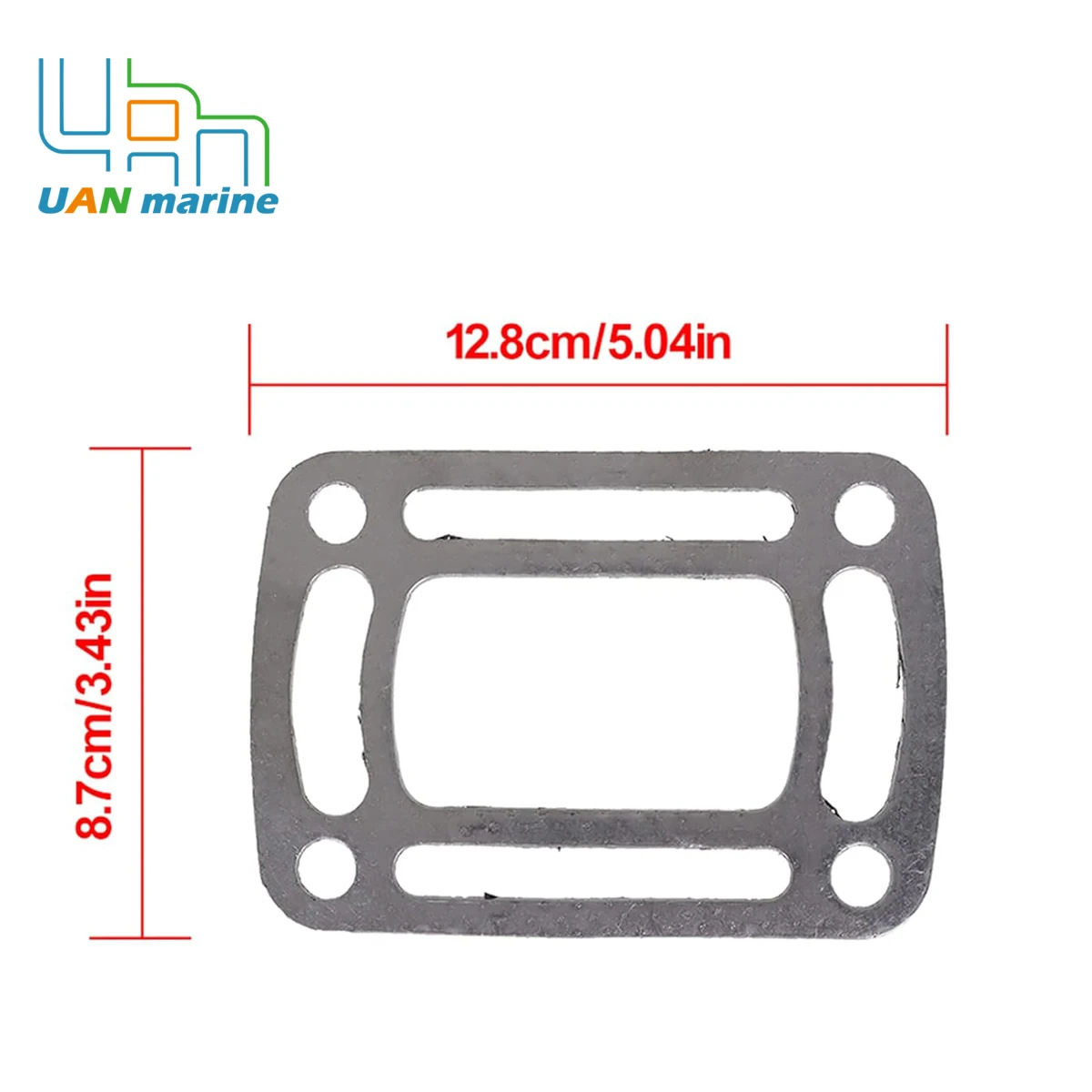 uan marine Exhaust Manifold Elbow Riser Gasket for Volvo Penta OMC Cobra 4.3 5.0 5.7 L 3850496 image 3