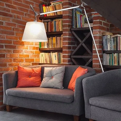 Modern Designer Standing Lamp Iron Long Arm Floor Lamp Living Room Decoration Study Reading Light Rotatable Stand Lamp Floor E27