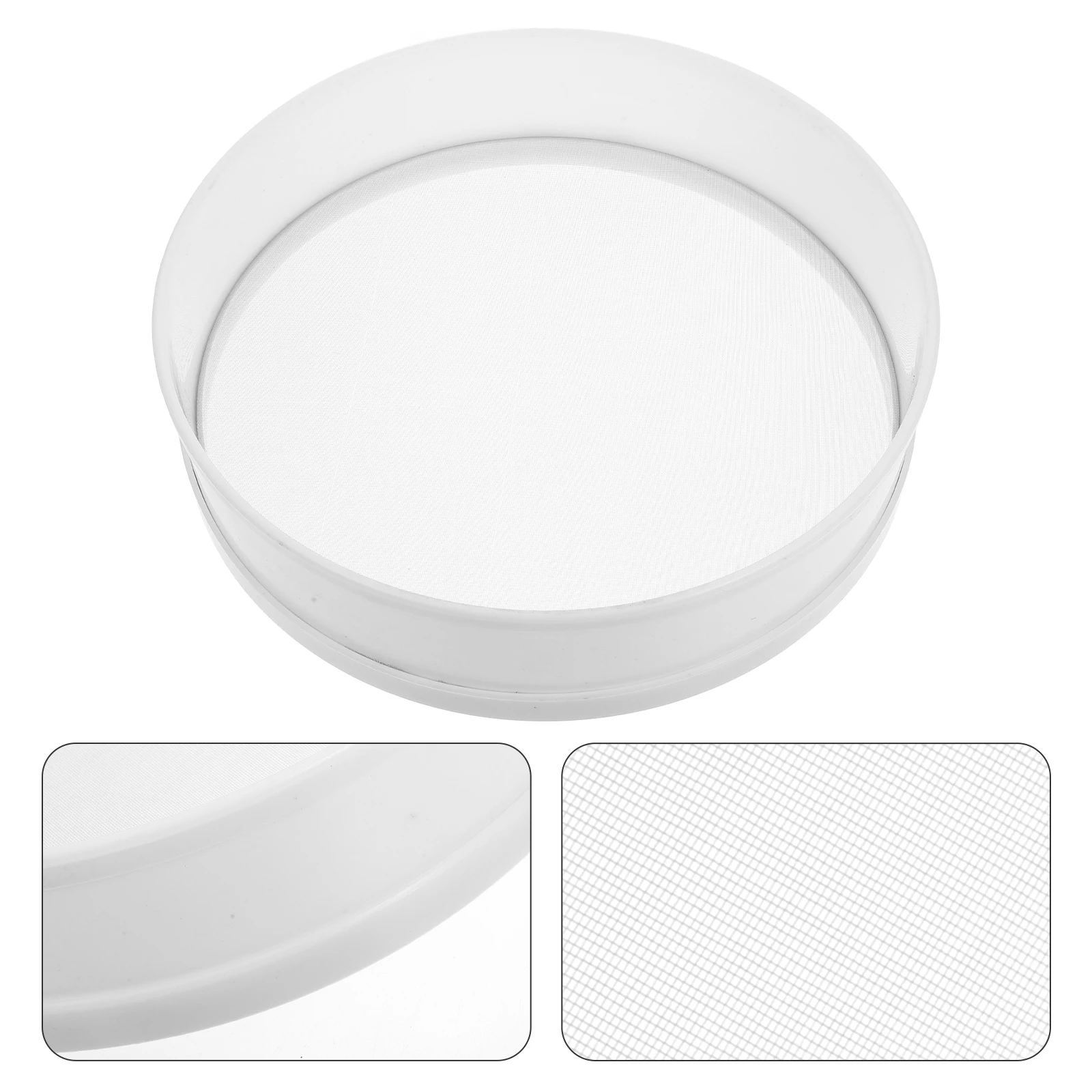 

1pc Premium Stainless Steel Flour Sifter Fine Mesh Baking Supply Round Sifter For Sugar Powder Cocoa Cornstarch Portable