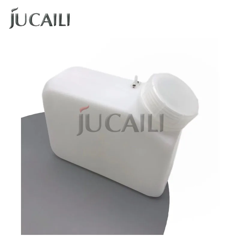 JUCAILI 1.5L Bulk Ink Cartridge Sub Tank for Eco Solvent Printer CISS Continuous white Ink Supply System Large Capacity Ink Tank