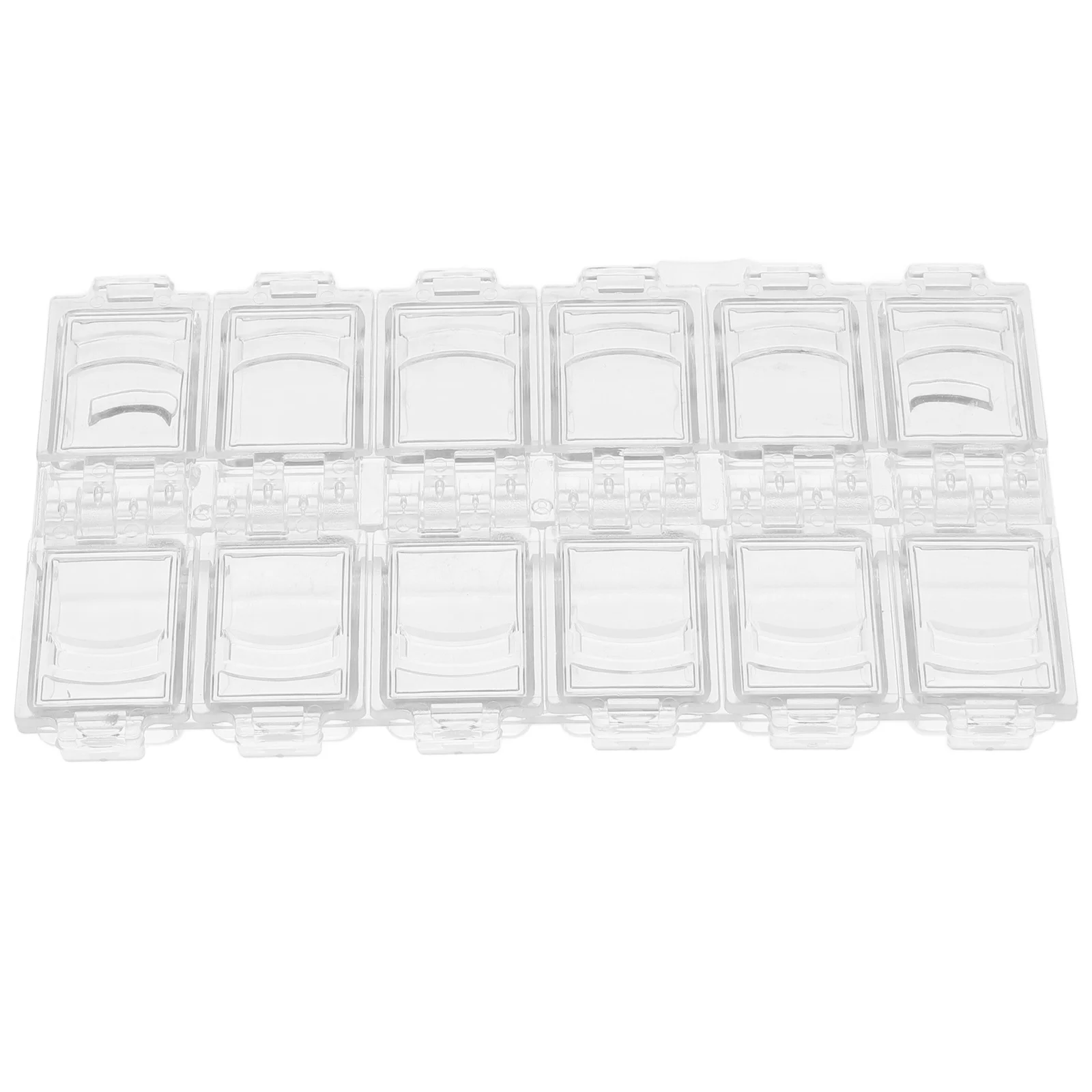 

Nail Charms Storage Box Acrylic Transparent Multi-Grid Organizer for Nail Art Rhinestones Beads Holder Portable Storage