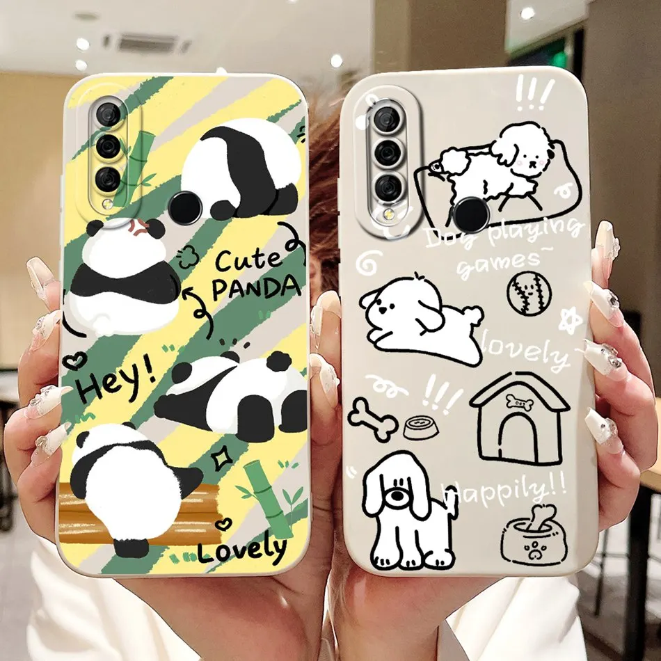 Lovely Case For Huawei Y6p MED-LX9 MED-LX9N Camera Protective Shockproof Cover For Huawei Y6P 2020 Soft Silicone TPU Phone Cases