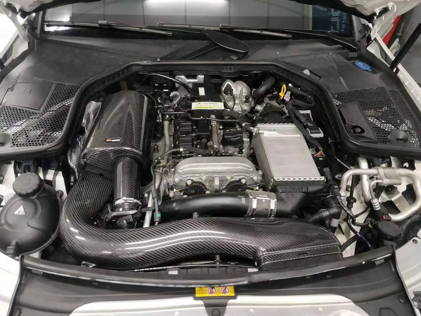Airspeed Brand Automotive Parts & Accessories 100% Dry Carbon Fiber Cold Air Intake System for BENZ C,E W205(M274)GLC