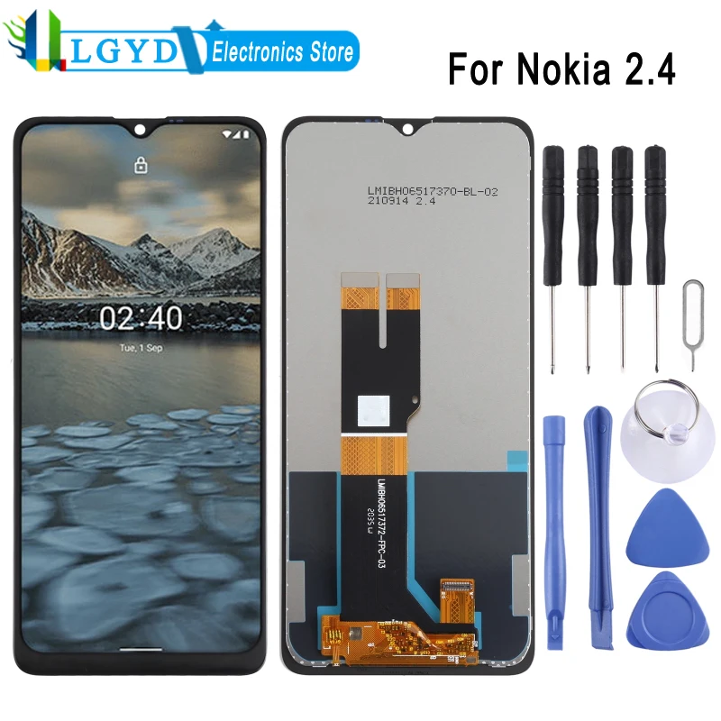 

ЖК-экран TFT для Nokia 2,4/TA-1277 TA-1275 TA-1274 TA-1270, ЖК-дисплей и дигитайзер, полный комплект, запасная часть для ремонта