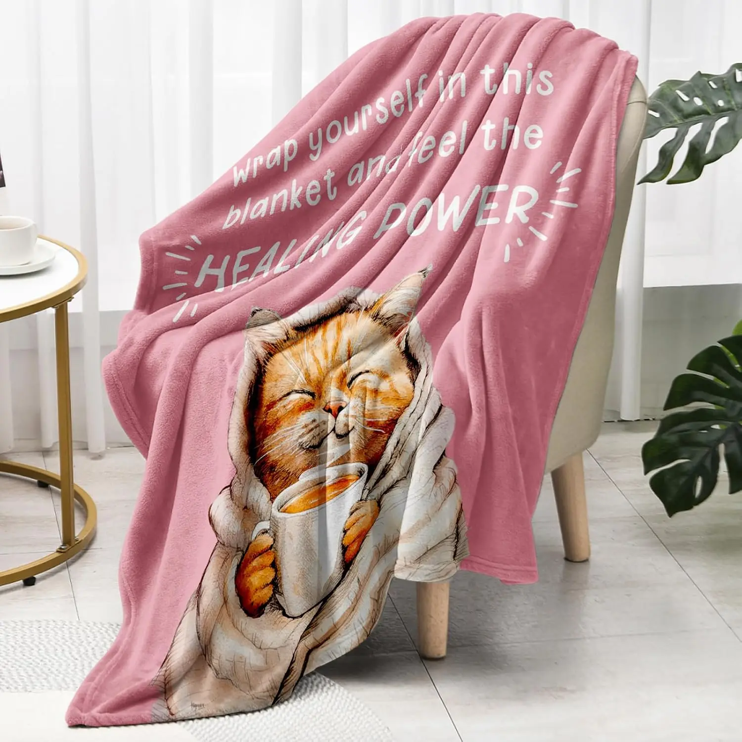 احصل على هدايا جيدة للنساء والرجال بعد الجراحة، احصل على هدايا جيدة قريبًا - بطانية، تشعر بالهدايا بشكل أفضل للنساء