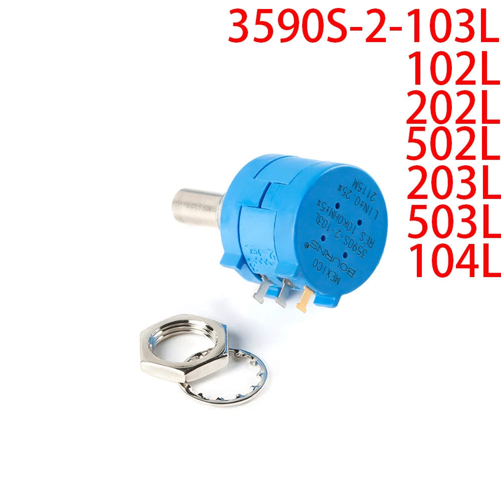 

100% оригинальный регулируемый резистор 3590S-2-103L 102L/202L/502L/203L/503L/104L 100 кОм прецизионный многооборотный потенциометр 50K 20K