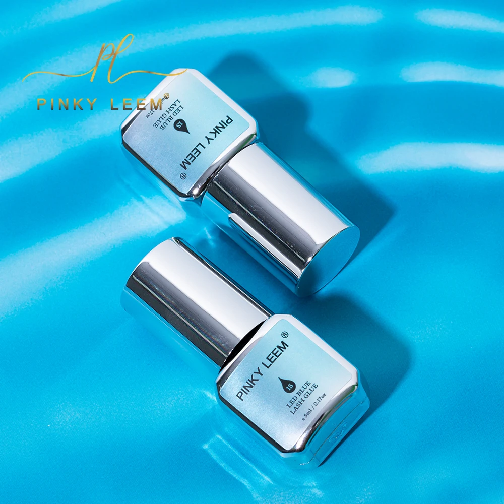 

Pinky Leem Wholesale Medical Grade LED 1 Second Blue Lash Glue for Eyelash Extensions