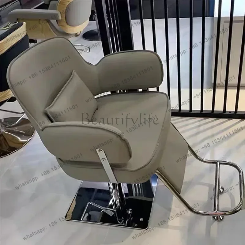 LSSalon Perm Hair Barber Chair Trendy Personalized Comfort Advanced Sense Barber Chair Italian Beauty Sillas Home Furniture