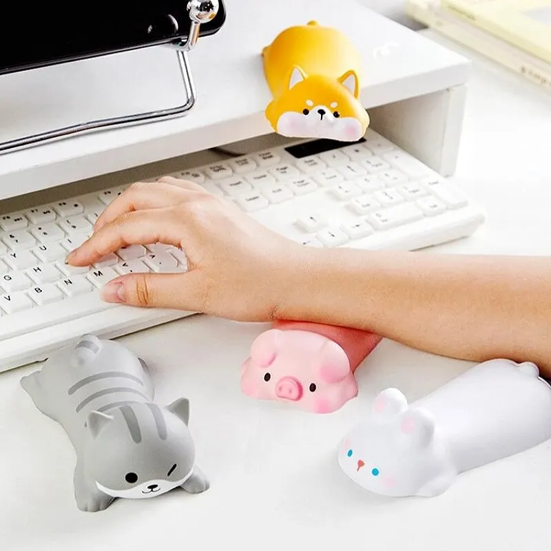 Cute Wrist Rest Support for Mouse Pad Computer Laptop Arm Rest for Desk Ergonomic Slow Rising Squishy Toy Desktop Ornament