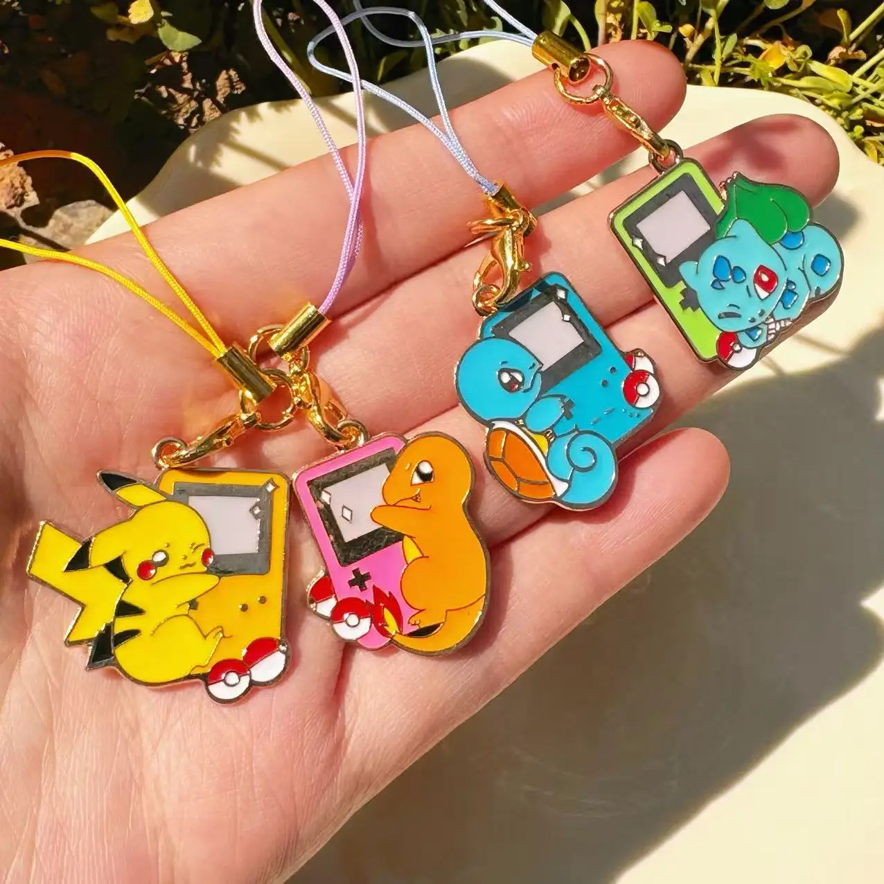 

4 PCS Nostalgic Game Boy Charms | Cute Animal Keychains