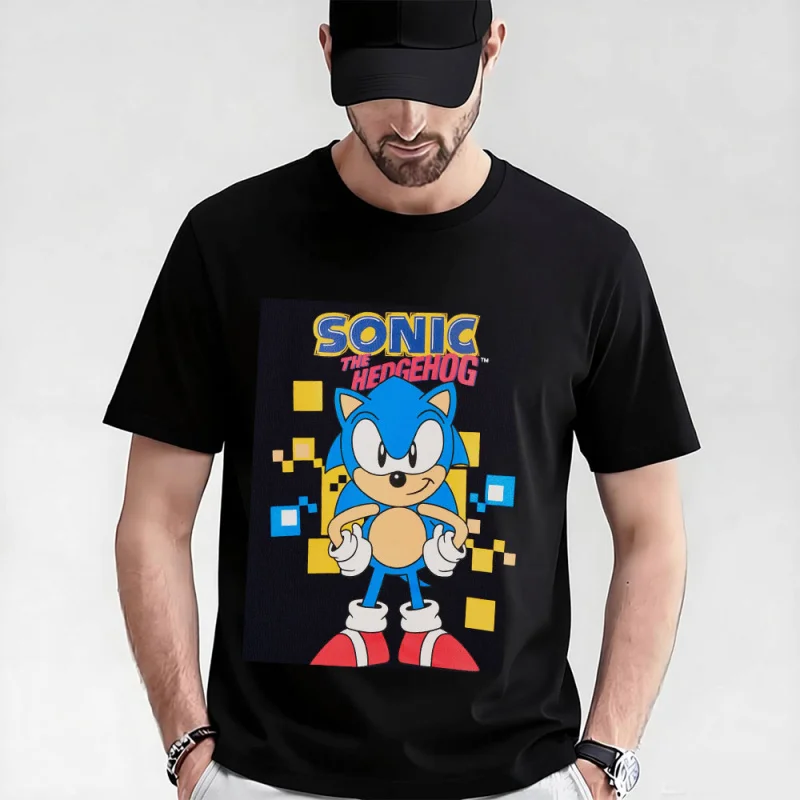 

Shadow the Hedgehog Gift t shirt for Anime lover 0115 Cute Cartoon Sonic Graphic Tee Y2K clothes All size Tops S-6XL