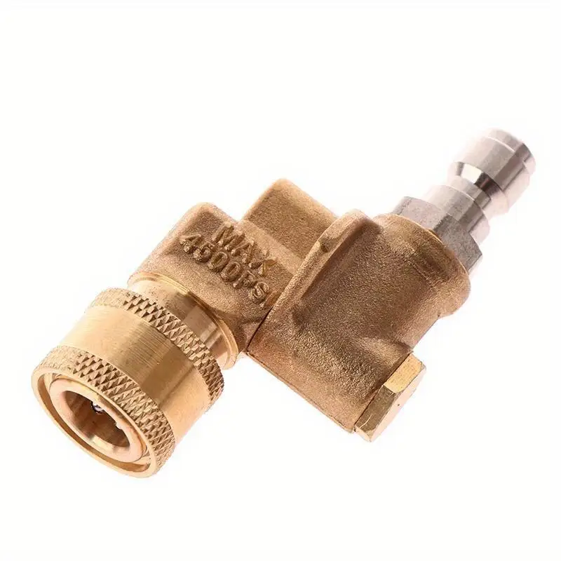 High Pressure Car Washer 14 Quick Connect Rotary Coupler Adjustable Adapter with 5 Spray Nozzles Copper Connection image 4