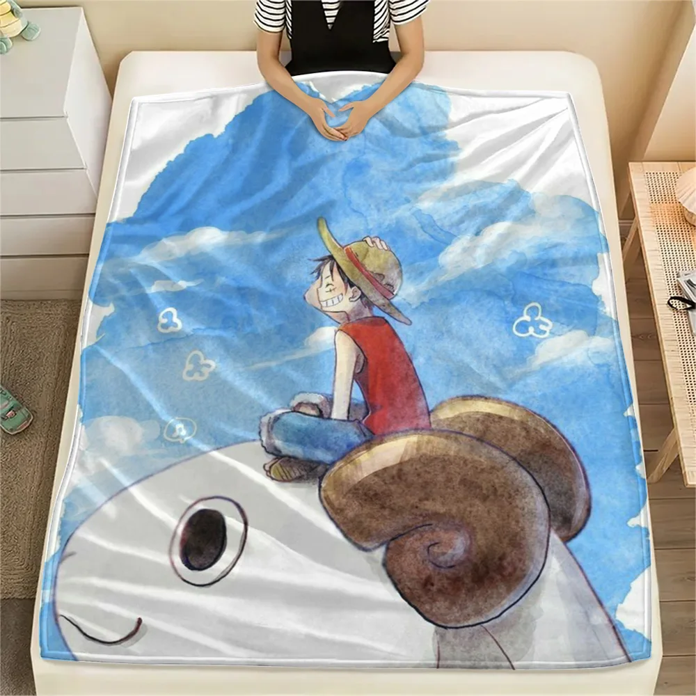 Luffy Cozy Rest Flannel Blanket, Fashion Printed Cover for Daily Household, Outdoor Picnic and Short Travel.-TING