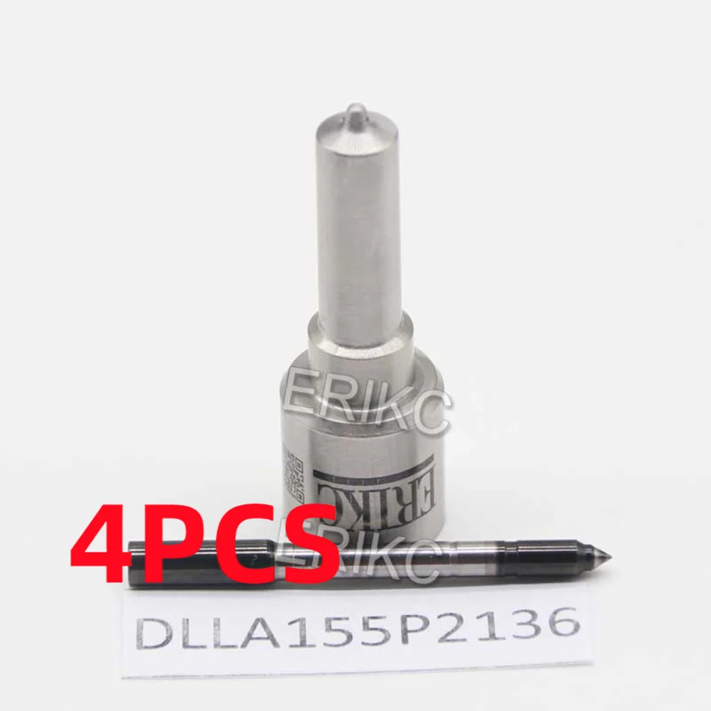 4PCS DLLA155P2136 Common Rail Injector Part Atomizer DLLA 155P 2136 Spray Nozzle DLLA 155 P 2136 For Bosch Injector