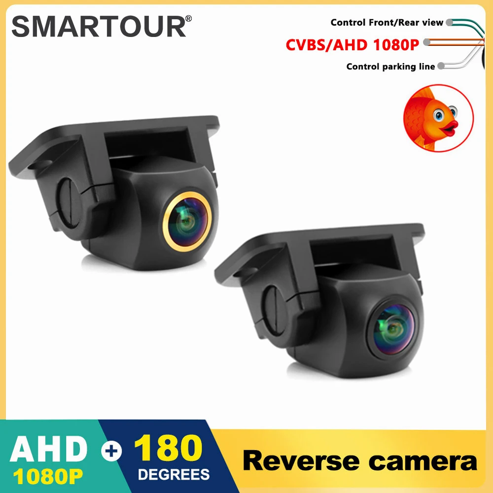 

SMARTOUR Golden Lens HD 720/1080P Upside Down Install Vehicle Reverse Backup Car Parking Camera For Android DVD AHD Monitor