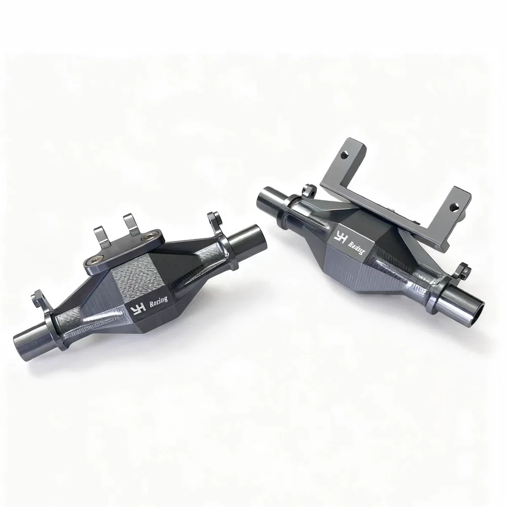 อะไหล่ อุปกรณ์เสริม อัพเกรดเพลาหน้าและหลังโลหะ สำหรับรถ FMS 1/24 FCX24M RANGE ROVER Camel Trophy First-Gen Discovery Defender 110