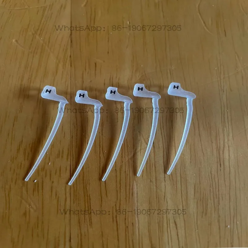 2PCS White Plastic Frame, Hearing Aid, Sports Lock, Support Frame, Receiver Cover, Earphone Accessories.