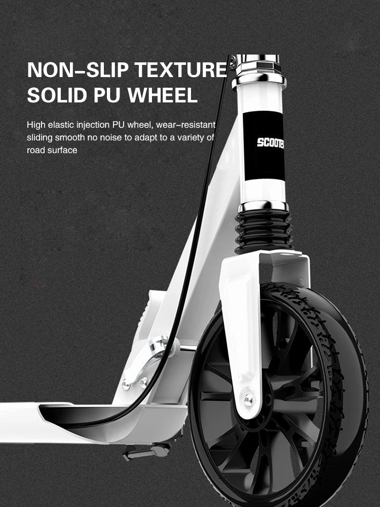 Kids and Teenagers Adult Scooter Two Wheels Foldable City Work School Student Portable Outdoor Sports Single Foot Scooter