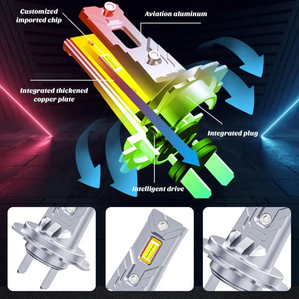 Żarówki reflektorów samochodowych Led o wysokiej wydajności H7 H4 żarówki Led do reflektorów 22000lm 600 jaśniejszy zamiennik reflektora samochodowy dla ulepszonych
