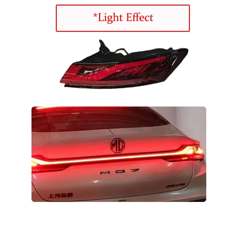 Car Rear Door Trunk Red Tail Light For MG 7 MG7 II MK2 2023 2024 2025 Instruction Signal Lamp Red Light DRL Lamp Car Accessories