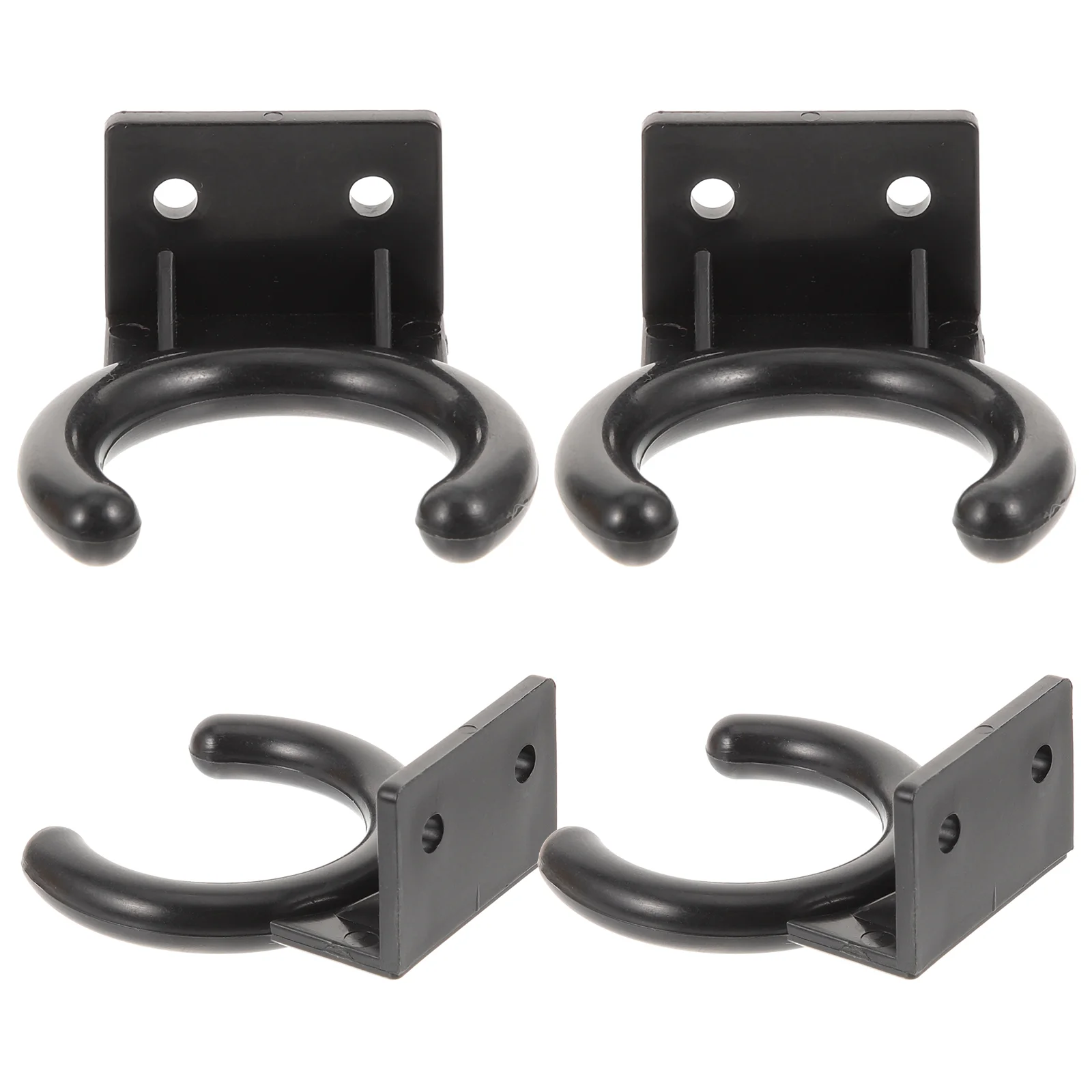 

4 Pcs Microphone Hook Wall Holder for Home Clip Hangers Various Mount Stand Plastic Storage Rack