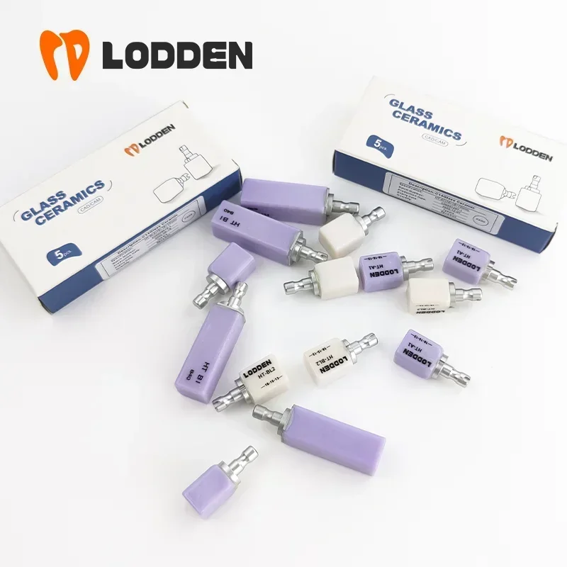 LODDEN Dental Lab Lithiumdisilicaat C14 Keramische Blokken HT/LT voor CAD CAM Sirona Cerec Fineer Tandarts Materialen 5 stks/doos