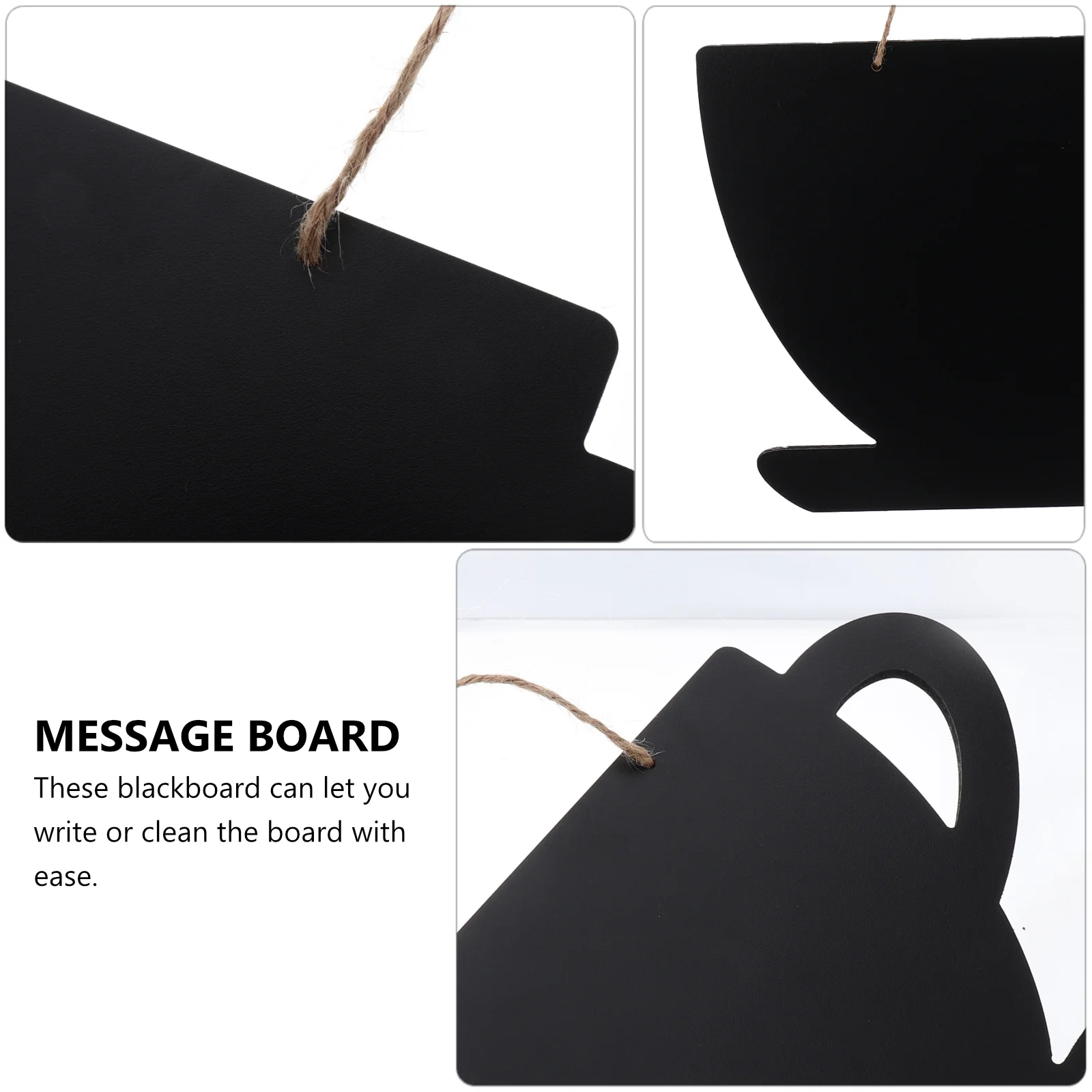 Coffee Blackboard Wooden Message Chalkboard Display Boards Chalkboards Handicraft Label Plant Restaurant Ornament