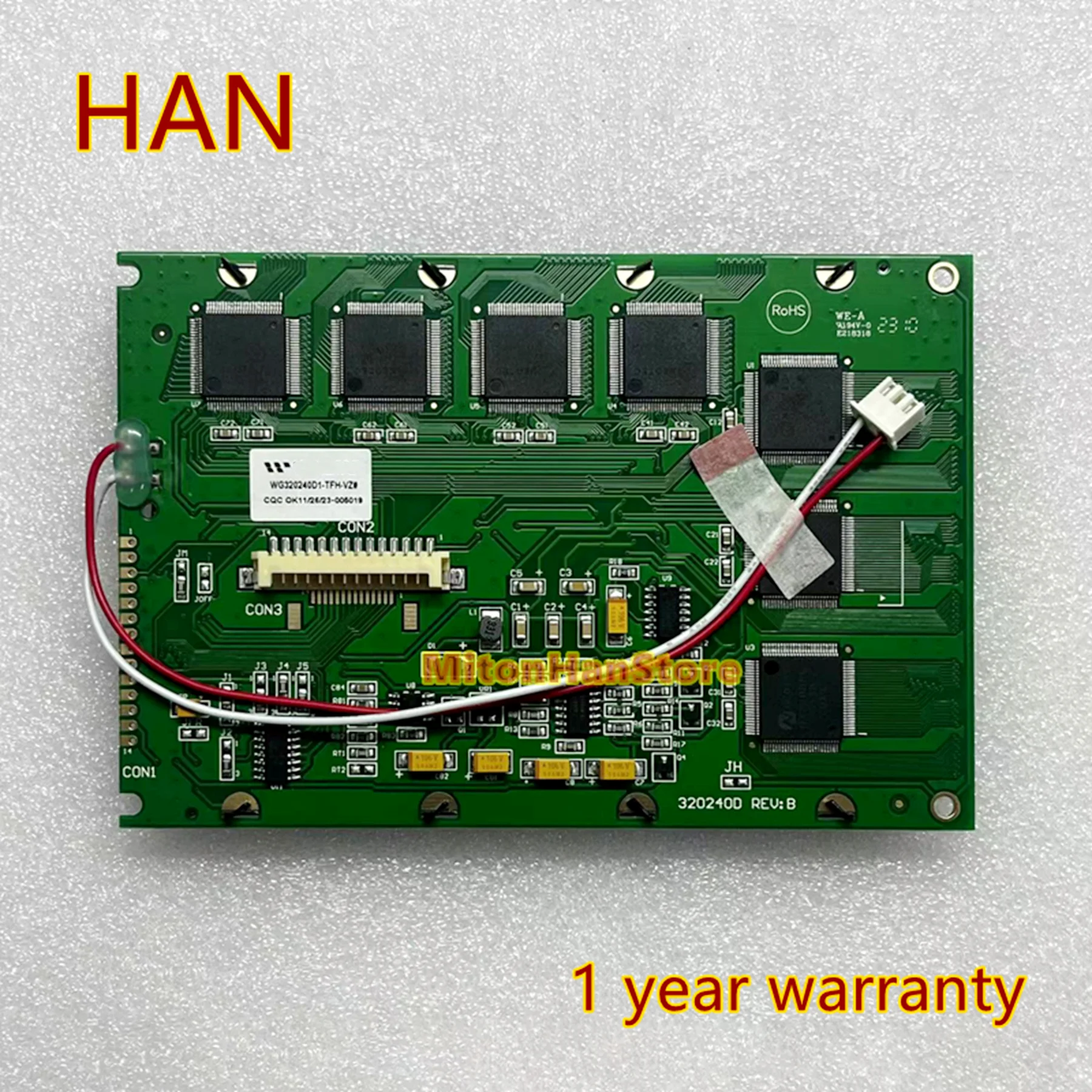 New  Compatible For WG320240D-FMC-NZ WG320240D-TFH-VZ LCD Screen Display Panel (100% Test before shipment）