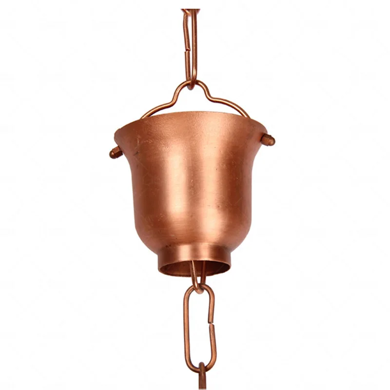 Villa rain chain, eaves drainage metal, outdoor garden wind decoration copper aluminum alloy