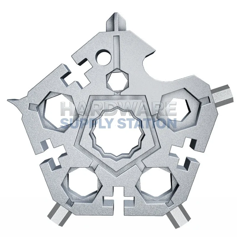 

Многофункциональный инструмент 23 в 1: пентагональный ключ-снежинка, EDC-отвертка, комбинированный инструмент для велосипеда