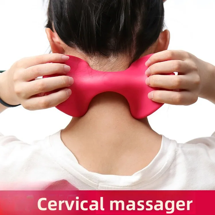 

Manual Neck Massager for Office & Home, Acupressure Clip with Meridian Ball, Portable Cervical Relief Tool