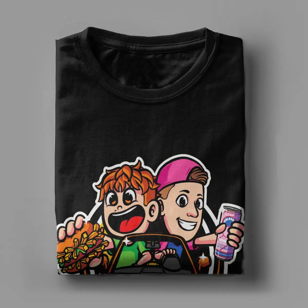 Summer Men Women Burgerpommes ICrimax Cartoon T Shirt Accessories Casual 100% Cotton 2024 New Songs T Shirts Top Tee Clothes