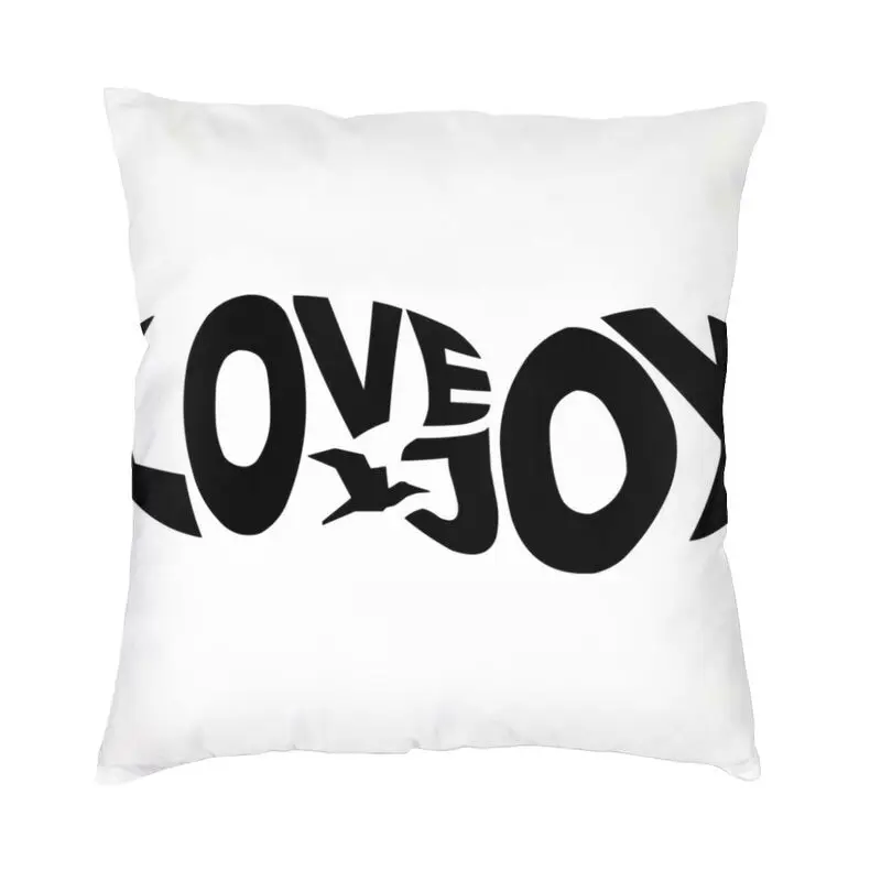 Lovejoy Modern Throw Pillow Covers Living Room Decoration Minimalist Logo Sofa Cushion Case