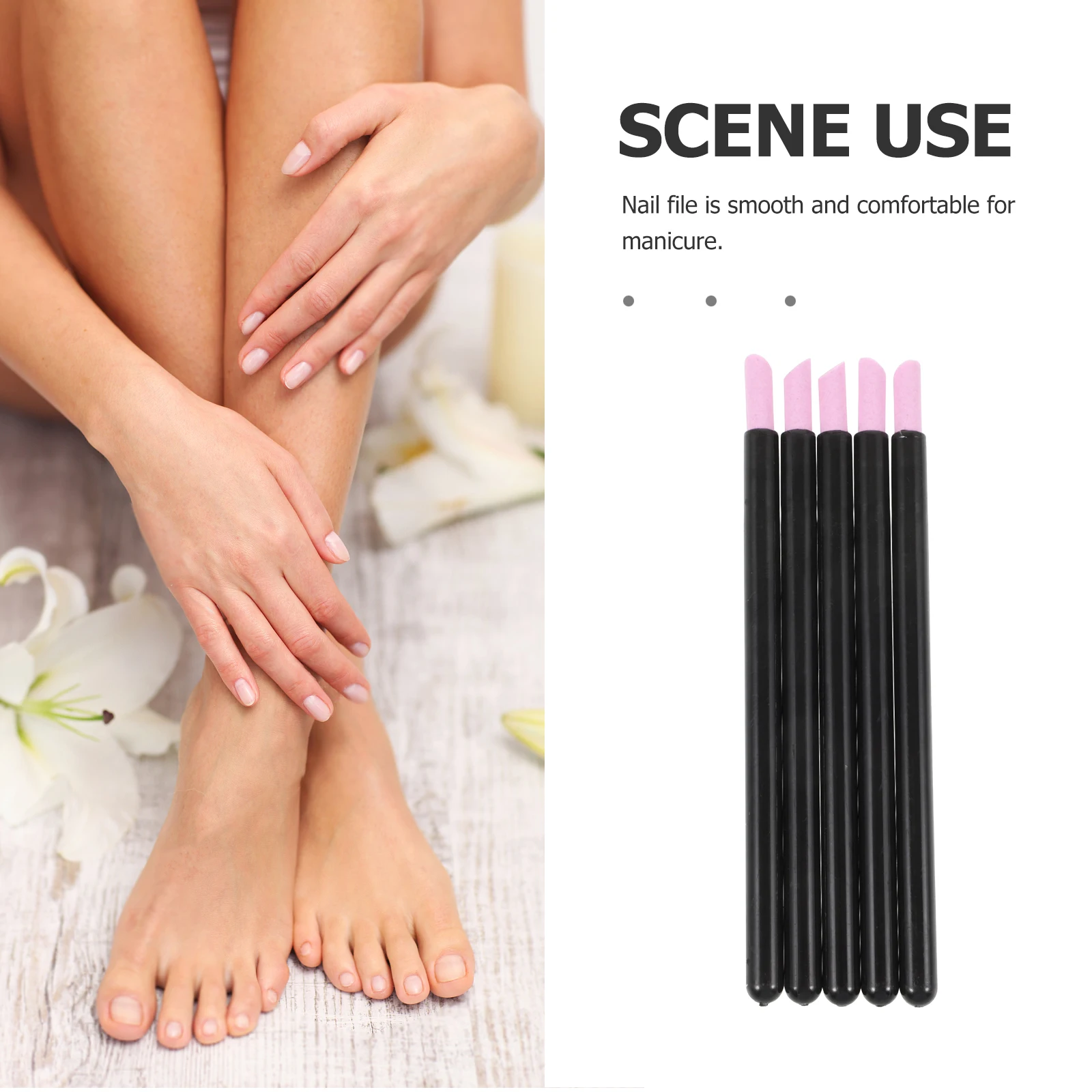 5 قطعة قلم نقش الأظافر البلاستيك دائم تشكيل الأظافر الصناعية الطبيعية ملحقات تلميع مزيل الجلد الميت أدوات مانيكير