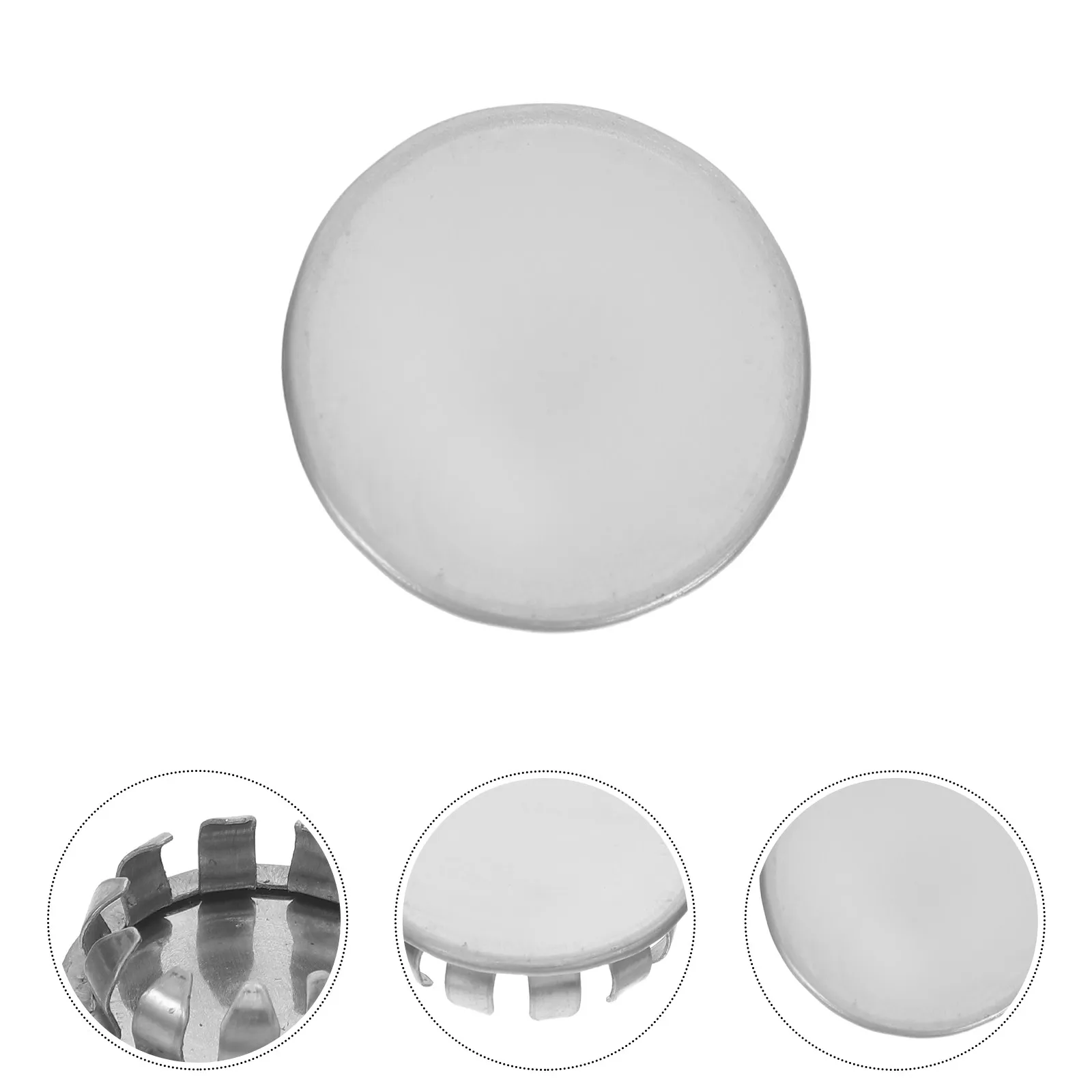 10Pcs Electrical Box Knockout Plug Stainless Steel Removable Round Seal Caps for Junction Panel Dust Moisture Protection