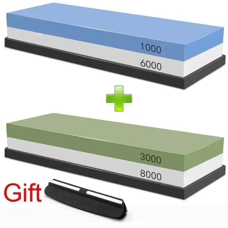 1-7 stuks slijpsteen messenslijper Grit240-8000 #   Whetstone Professionele slijpsteenset Houten basis Hoekgeleider Polijstset