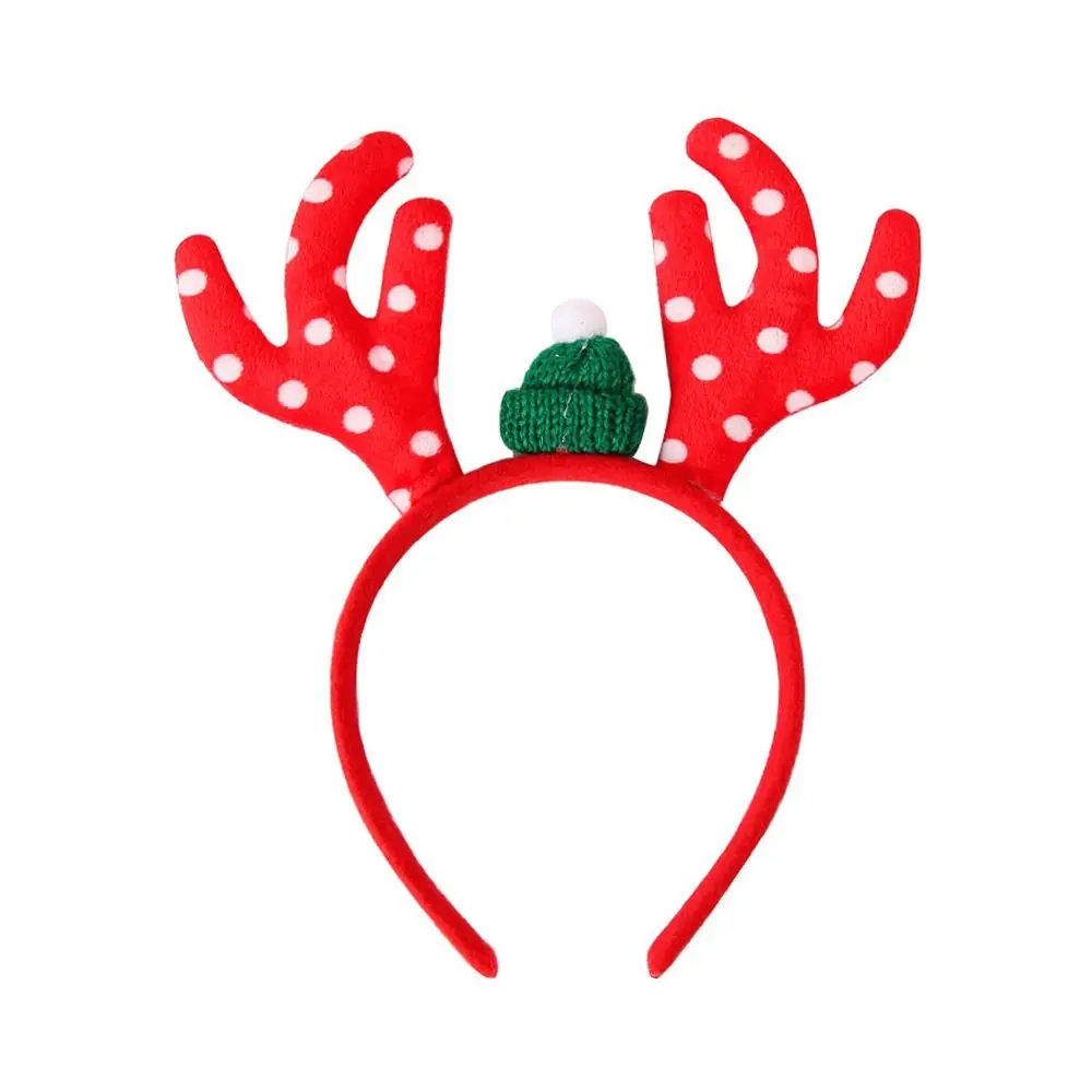 Antlers Christmas Headbands Christmas Tree Lovely Reindeer Headwear Santa Claus Plastic Christmas Decorations Masquerade