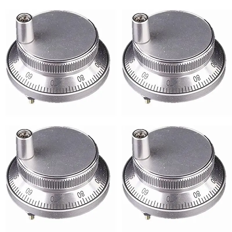 AB34-4X 100Ppr 4-Terminal Electronic Handwheel Manual Pulse Encoder 5V-24V Cnc System Hand Pulse Lathe Hand Crank
