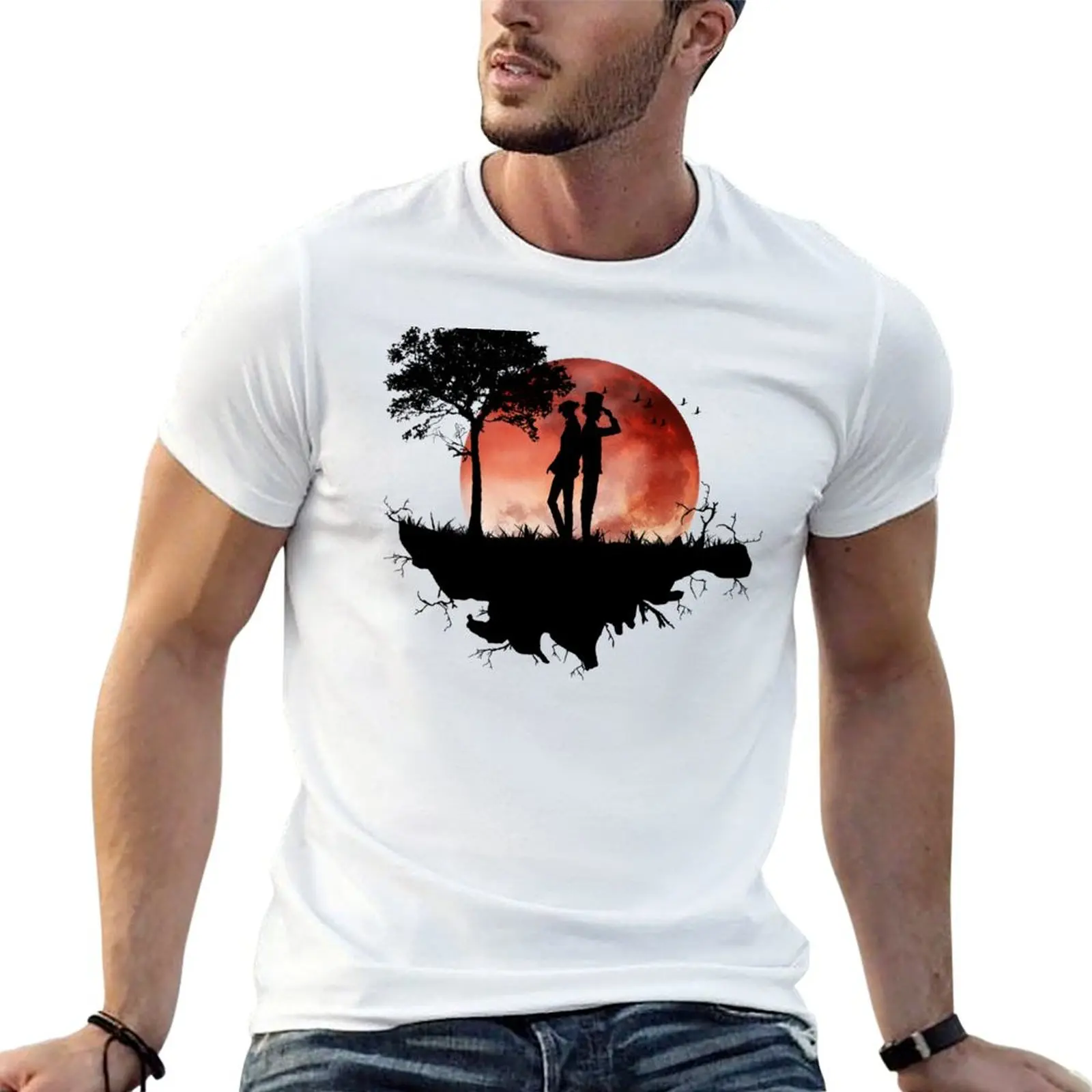 

t 100% T-Shirt cotton tshirt essential Lumimoriarty shirt