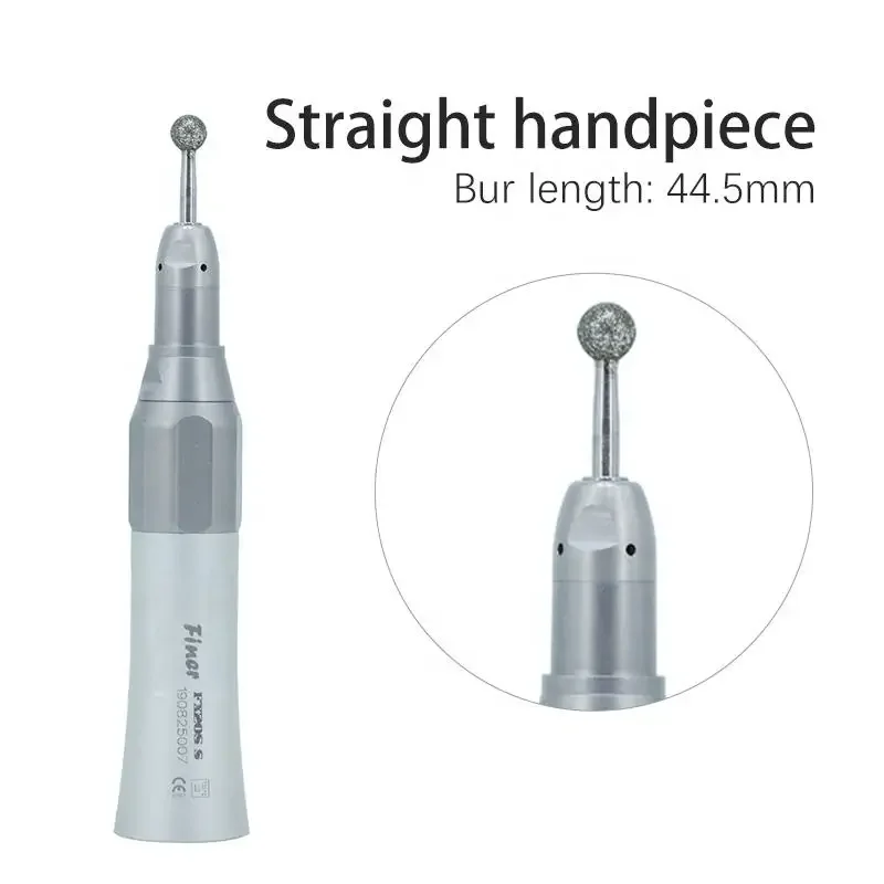 Dental Low Speed Handpiece Push Button Contra Angle Straight Nose Cone Air Motor 2 4 Holes External Water Spray Low Speed Piece