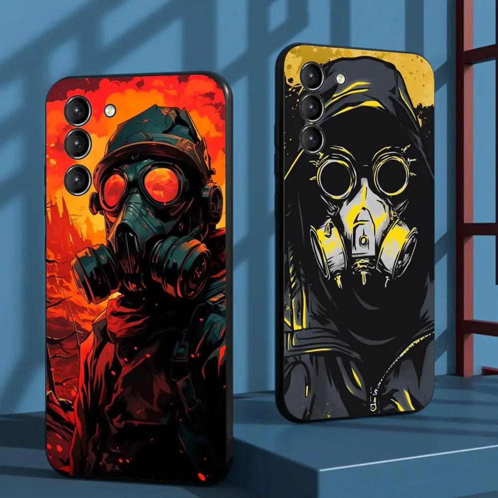 حافظة لهاتف سامسونج جالاكسي S25 S24 S23 S22 S21 S20 Plus Ultra Note20 Limited Soft Black من Stalker 2