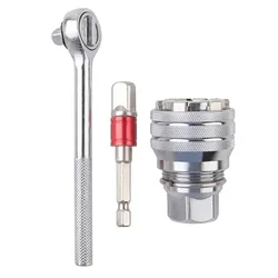 Adjustable Universal Socket Wrench Set Grip Adapter Universal Sleeve 3/8 Inch 10-19mm Hex Head Nuts And Bolts Driver Tool